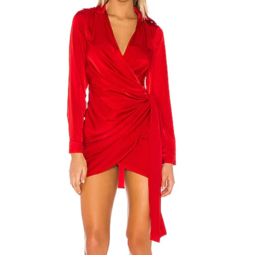 superdown Sophie Draped Mini Dress